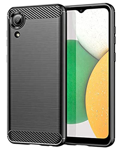 Image of Mobile Back Cover Case for Samsung Galaxy A03 Core (Silicone Case|CameraProtection|Black SC1510)