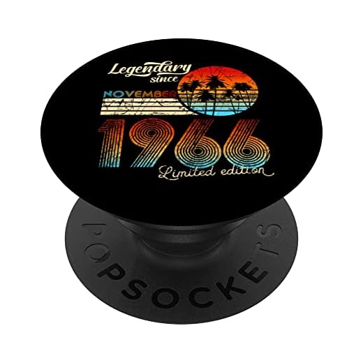 Cumpleaños Legendario Desde Noviembre De 1966 Regalo. PopSockets PopGrip Intercambiable