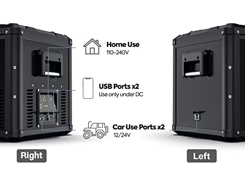 Iceco Vl75 Prod Portable Refrigerator, Multi-Directional Lid, Dual Usb & Dc 12/24V, Ac 110-240V, 75L Dual Zone Steel Compact Refrigerator Powered By Secop, 0℉ To 50℉, Home & Car Use [Upgrade, 79 Quarts] #TOP5