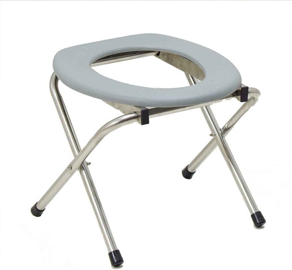 Foldable Elderly Pregnant Women Commode Chair Toilet Stool Medical Bedside Potty Mobile Squatting Shower Chairs