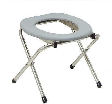 Foldable Elderly Pregnant Women Commode Chair Toilet Stool Medical Bedside Potty Mobile Squatting Shower Chairs