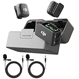 DJI Mic 3 (2 TX + 1 RX + Charging Case), Wireless Microphone for iPhone/Camera/Android, Ultralight, Adaptive Gain Control for Balanced Volume, Dual Band Anti-Interference, Vlog, 2X Turnstile Lavalier