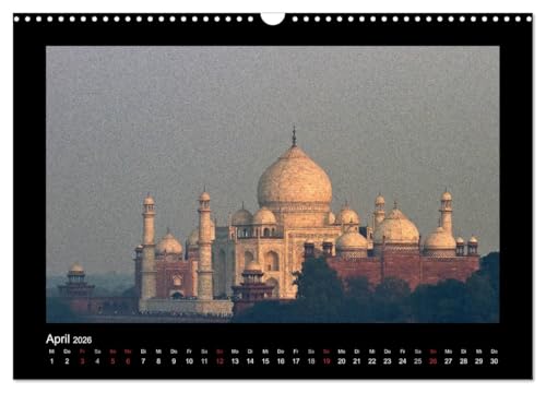 Taj Mahal Calendrier 2026 Impression Premium CALVENDO Format A3 - 7
