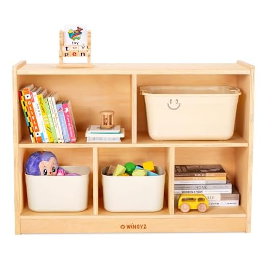 Wood Storage Shelf Organizer for Kids