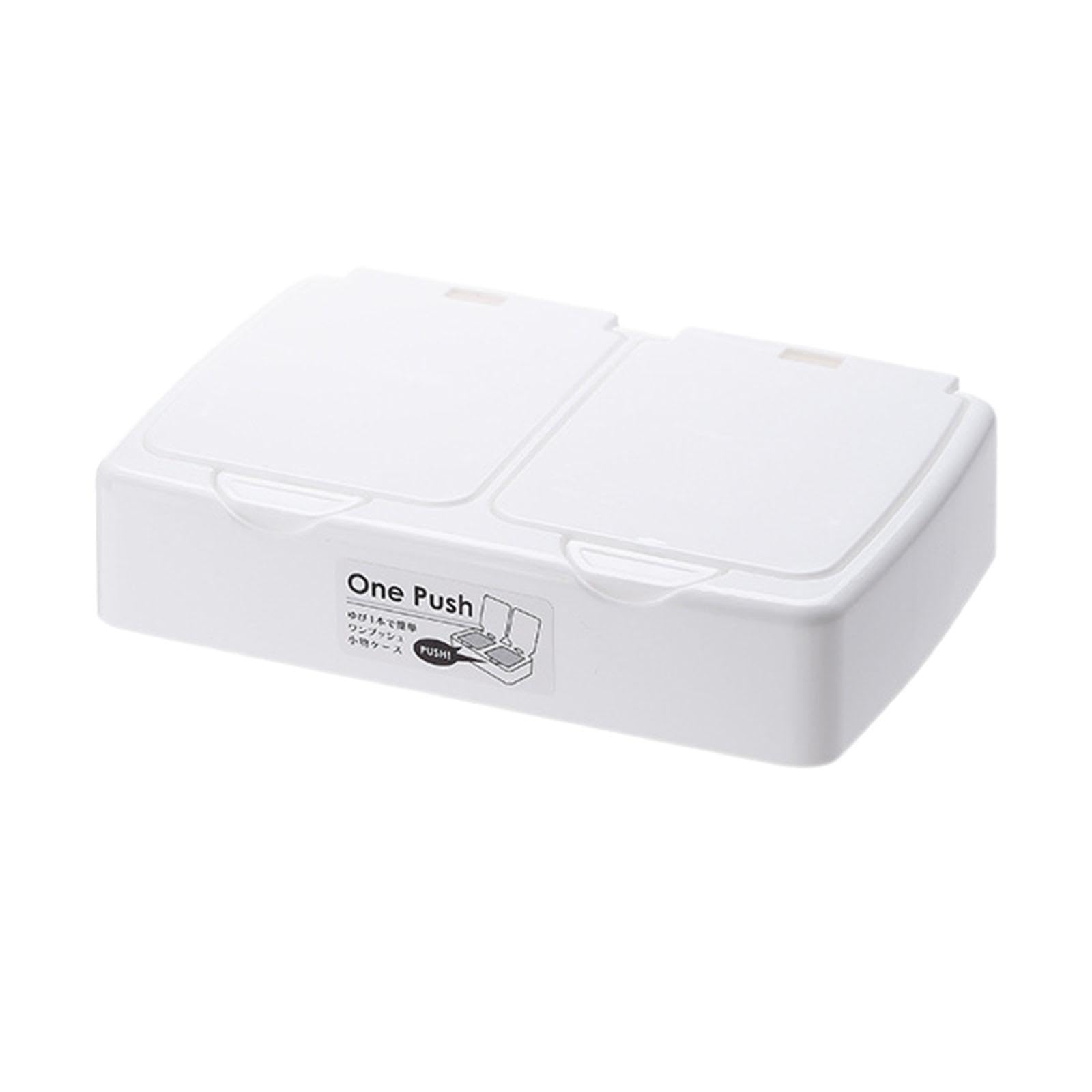 CALANDIS⢠Wet Tissue Holder Dustproof Cover Desk Storage Box Large Capacity Napkin Box 14.3x9.6x3.2cm | Storage Boxes | Home Organization | Household Supplies & Cleaning
