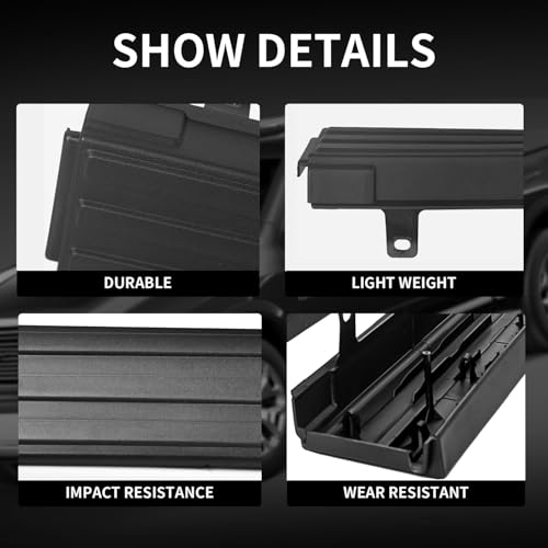 KARPAL Right + Left Flexible Step Side Tailgate Cap Molding End Cap Cover Compatible with 2009 2010 2011 2012 2013 2014 Ford F150 Black by KARPAL - Image 4