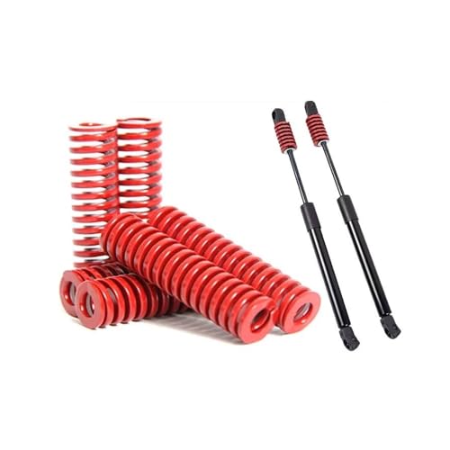 Amortisseur arriere moto et ressort de compression rouge pour barre levage hayon