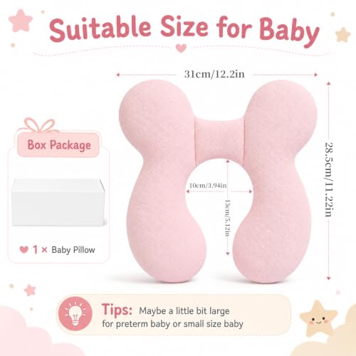 Almohada de soporte para cabeza de bebé recién nacido miniatura 6