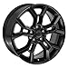 OE Wheels JP29 20 Inch Rim Fits Grand Cherokee Style 5x127 20x8.5 Satin Black - Hollander 95505 (1)