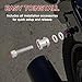 WOWTK Detachables Sissy Bar Luggage Rack Tour Luggage Pack Rack Docking Hardware Kit fits for Harley Softail FLDE, FLHC, FLHCS, FLSL, FXBB and FXST Models 2018-2024