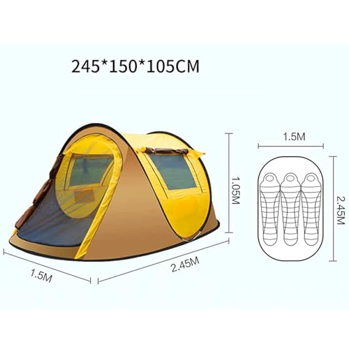 Carpa de camping para 2/3/4 personas, impermeable, portátil miniatura 2