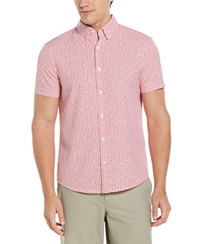 Chemise grande taille homme Perry Ellis 4XL motif pied-de-poule stretch