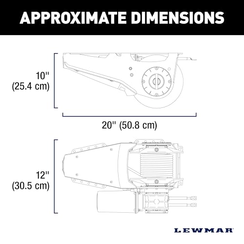Winche eléctrico para pontón Lewmar Venta 220 lb miniatura 2