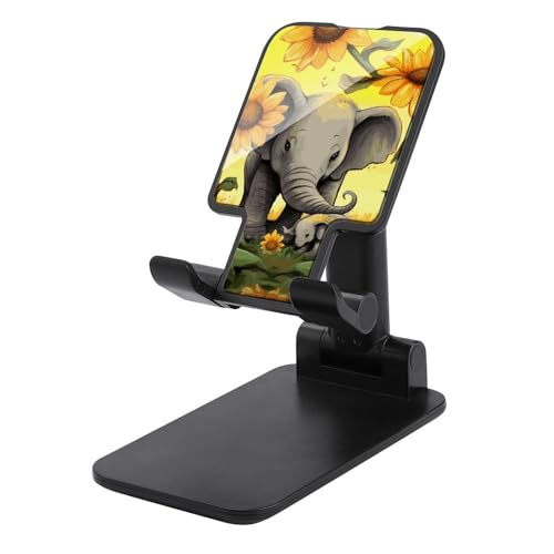 Support de téléphone de bureau réglable motif éléphant : le cadeau utile