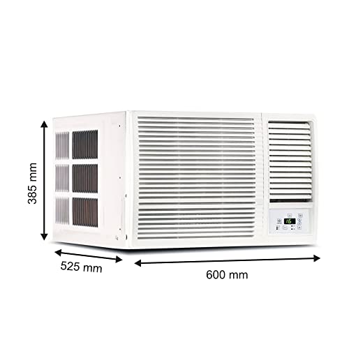 Image of Blue Star 0.8 Ton 4 Star Fixed Speed Window Ac (Copper, Turbo Cool, Humidity Control, Fan Modes - Auto /High /Medium /Low, Hydrophilic Blue Fins, Dust Filter, Self-Diagnosis, Wfa409Gl,White)