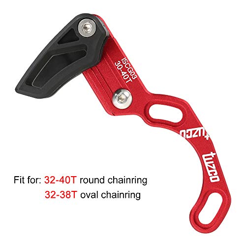 Guia de corrente de bicicleta, Andoer Guia de corrente de liga de alumínio para bicicleta MTB Protet