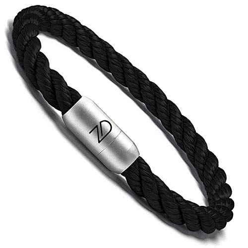 Preisvergleich Produktbild Zendays Positivity Armband / Armbänder für ein positives Mindset (Strong - Schwarz, XL)