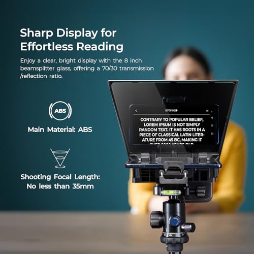 Digitek Store Digitek DTP-008 8" Portable Teleprompter - Image 4