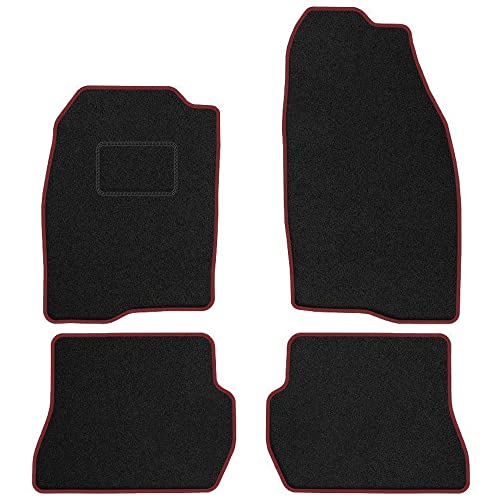 MOTOS Tapis voiture en velours standard destiné à Ford Fusion 2002-2005 avant le lifting, 2 fixations velcro - Standard, Tissé, Rouge - Découvrez un...
