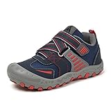  Mishansha Kinderschuhe Trekking Wanderschuhe Jungen Atmungsaktive Sportschuhe Navy Blau 33 EU