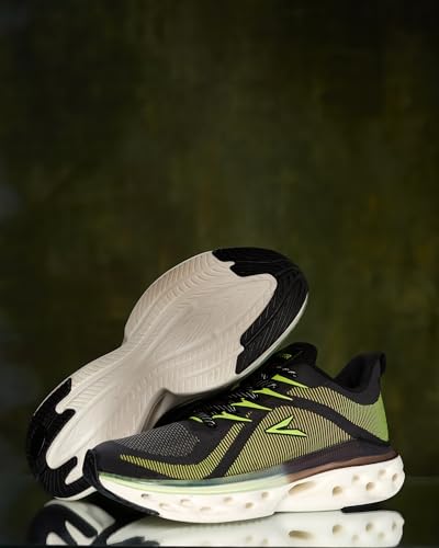 Image of VCTR Reflector RFL01 Weaving Color Reflection Sports Breathable Athletics & Gym Running Shoes for Men (Black, Green)