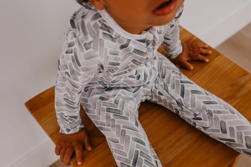 Image of Copper Pearl Zip-Up Footie Baby Pajamas - Soft Newborn Onesies for Boys & Girls, Tag-Free with Two-Way Zipper Baby Sleepers for Newborn - 24 Months, Alta