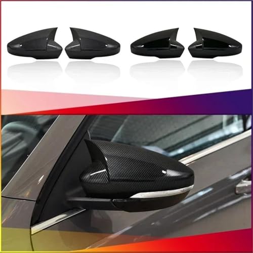 Boîtier de rétroviseur Skoda Octavia Mk3 A7 5E noir brillant 2014-2019