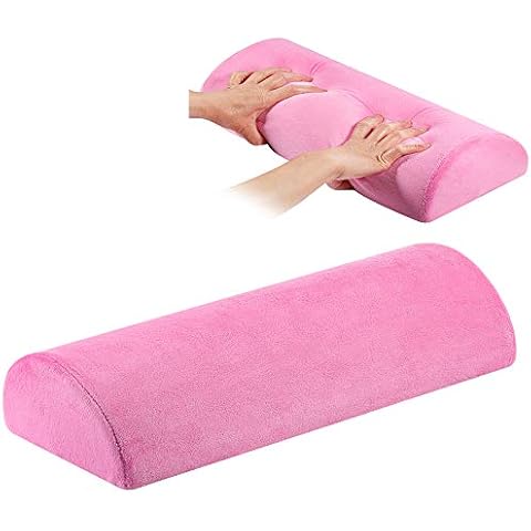 SKYZONAL Large Memory Foam Bolster Pillow Back Pain Relief Lumbar, Neck Legs Ankle and Knee Support Pillow Cover