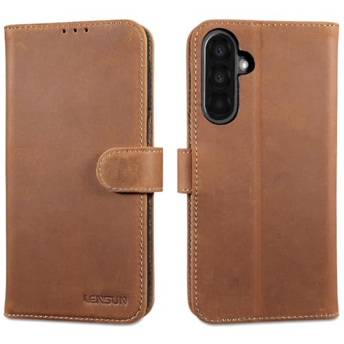 Coque Samsung A26 5G protection portefeuille étui cuir Lensun