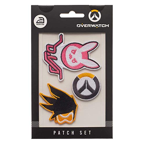 Patchs Overwatch originaux kit 3 écussons D.Va et Tracer broderie geek - 3