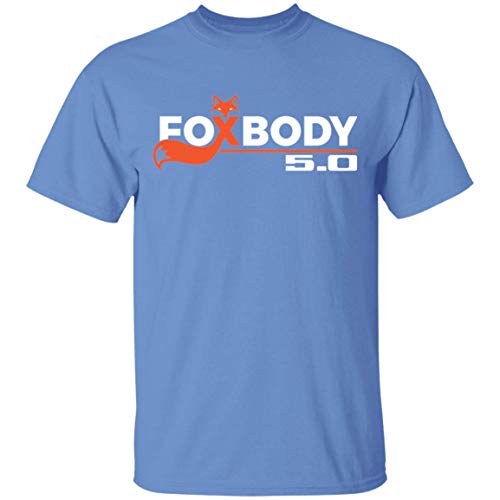 WheelSpinAddict Men's Foxbody 5.0 T-Shirt Carolina Blue