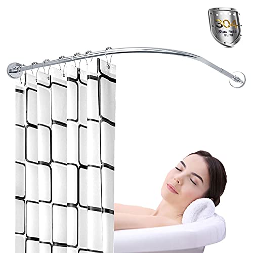 Tringle à rideau de douche sans perçage robuste pour protéger vos murs de salle de bain
