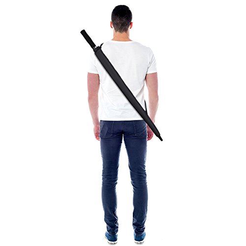 image for G4Free Extra Large Golf Umbrella Double Canopy Vented Square Umbrella 