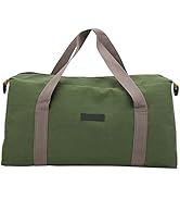 Tool Bag, 20 Inch Large Heavy Duty Canvas Waterproof and Tear Resistant Wide Open Mouth Tool Bag ...