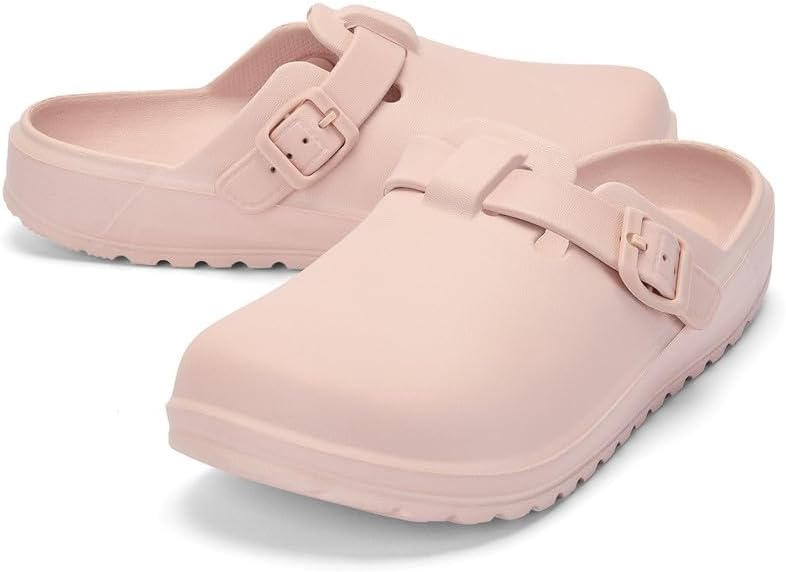 UPSOLO Womens Clogs Slip on Nurse Shoes Comfortable Work Garden Slippers with Arch Support Quick-Dry Water Shoes Casual Sandals