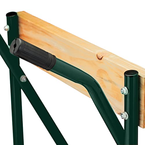 Relaxdays Außenborder Ständer, Lagerung & Transport, Langschaft Außenbordmotor bis 100 kg, Stahl Motorhalter, dunkelgrün