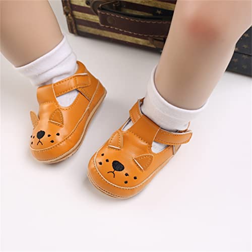 Summer and Autumn Comfortable Infant Toddler Shoes Cute Sheep Puppy Children Mesh Toddler 5 Shoes Boys (Orange, 12-18 Months)2