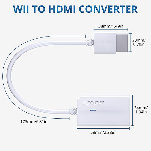 Autoutlet EFU005P8 Wii To Hdmi Converter 1080P thumb #7