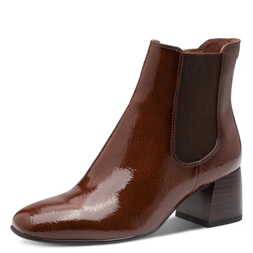 Tamaris Bottines Chelsea pour femme 1-25327-45 Cognac, taille 38 EU, cognac, 38 EU