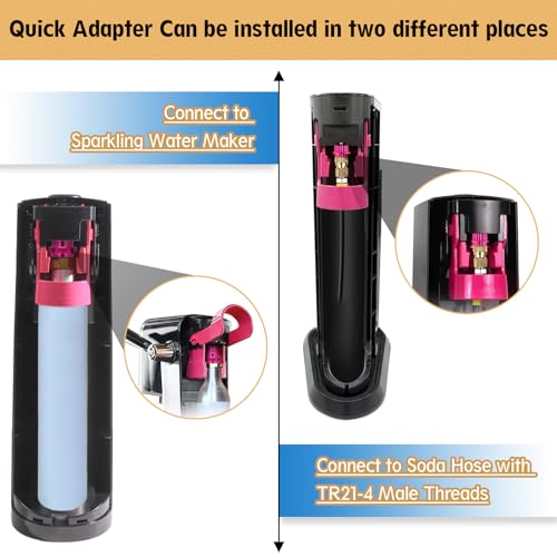 Co2 Quick Adapter for Soda Water Machine Replacement for Terra Art DUO Sparkling Water Maker,Connecting Co2 Tanks Refill Adapter Accessories for Soda Stream Bottle