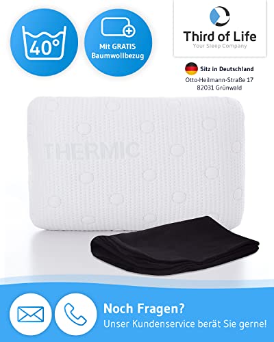 Reiskussen VOLAR | Nekkussen van visco-schuim | Orthopedisch neksteunkussen met warmteregulerende overtrek | Klein kussen voor reizen met auto, vliegtuig en trein of voor in het hotel 40x25x10 cm - Image 8
