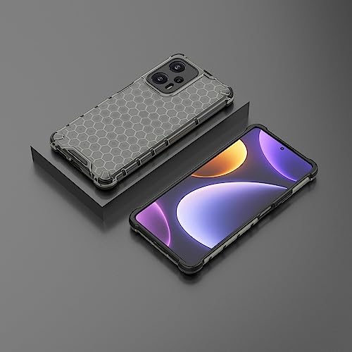 Image of Glasgow Back Case Cover Compatible with [ Poco F5 5G ] (Stylish Design) - Black