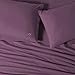 Lacoste 100% Cotton Percale 3-Piece Sheet Set – Cool, Crisp, Matte, and Durable, Oeko-Tex Certified – Solid, Plum, Twin XL