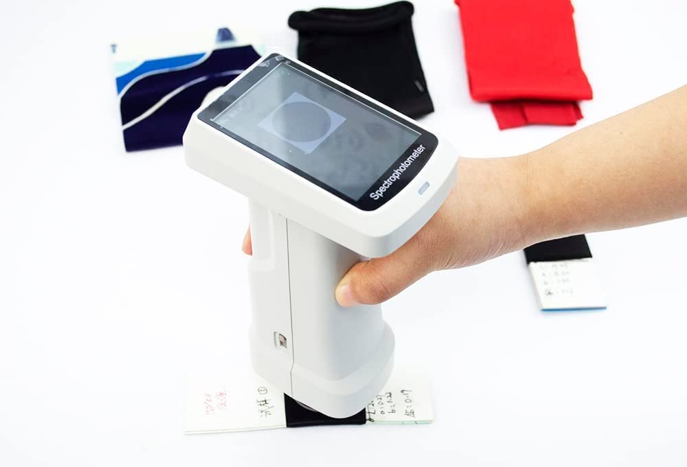 Three Apertures Spectrophotometer D/8 SCI SCE Spectrocolorimeter Color Meter Tester Analyzer with Repeatability ≤0.03 Interval 10nm PC Software Mobile App