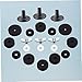 SAFIGLE 42pcs Drum Replacement Washer Kit Non- Felt Pads for Cymbal -friction Accessories for Drum Black
