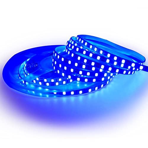Tira de LED Azul 12V 5mm 16.4ft 600 LEDs SMD 2835 miniatura 1