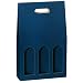 Produktbild 3er Flaschenkarton, Weinkarton, offene Welle, Saphirblau, 44,5 x 27,6 x 9 cm, 50 Stück