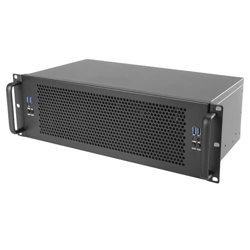 IPCHASSIS Rack Mount PC 3U case, Support Dual mini-itx MB,