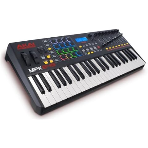 AKAI Professional MPK249 - 49-Key Semi-Weighted USB MIDI Keyboard Controller Including Assignable MPC Controls including 16 Pads, Q-Links, Buttons and Plug and Play Connectivity Cover