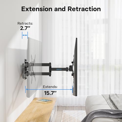 image for BONTEC Full Motion TV Monitor Wall Mount for 13-42 inch LED LCD OLED F